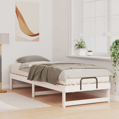 Struttura del letto Bianco 90 x 210 cm Pino massello | homemem39