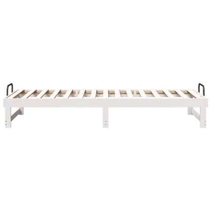 Struttura del letto Bianco 90 x 210 cm Pino massello | homemem39