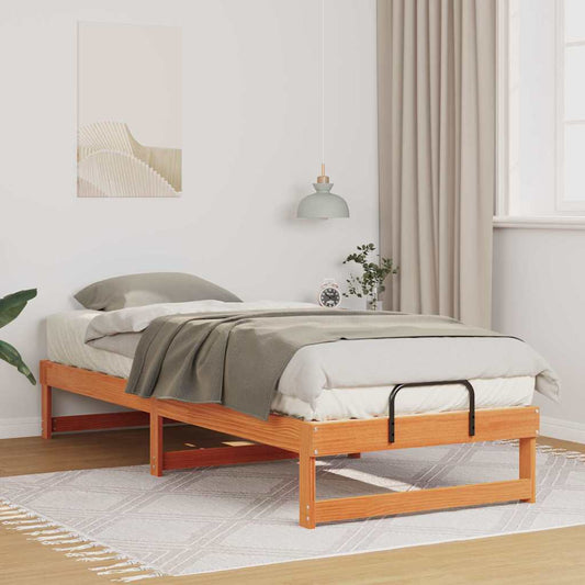 Struttura del letto Marrone 90 x 210 cm Pino massello | homemem39