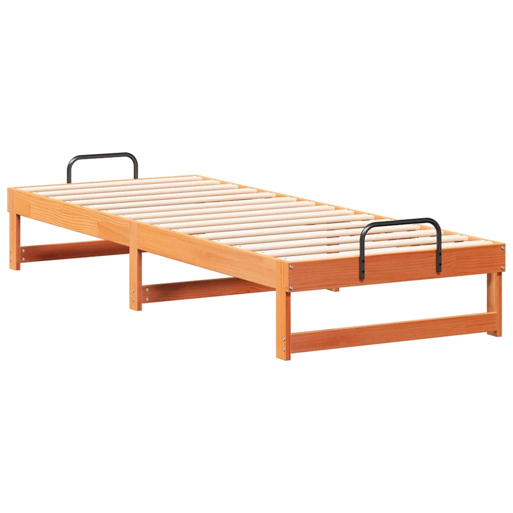 Struttura del letto Marrone 90 x 210 cm Pino massello | homemem39
