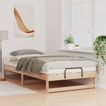 Struttura del letto Marrone 100 x 210 cm Pino massello | homemem39