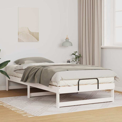 Struttura del letto Bianco 100 x 210 cm Pino massello | homemem39
