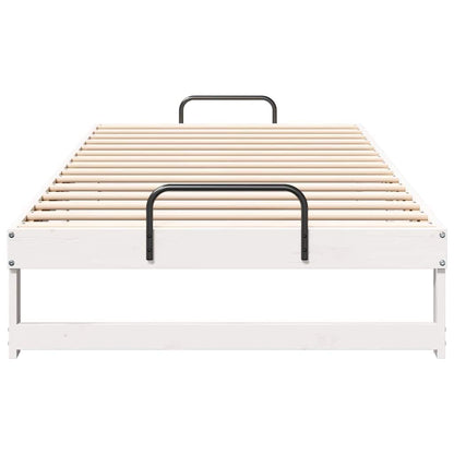Struttura del letto Bianco 100 x 210 cm Pino massello | homemem39