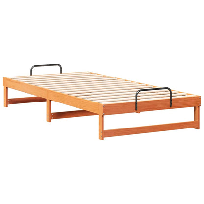 Struttura del letto Marrone 100 x 210 cm Pino massello | homemem39