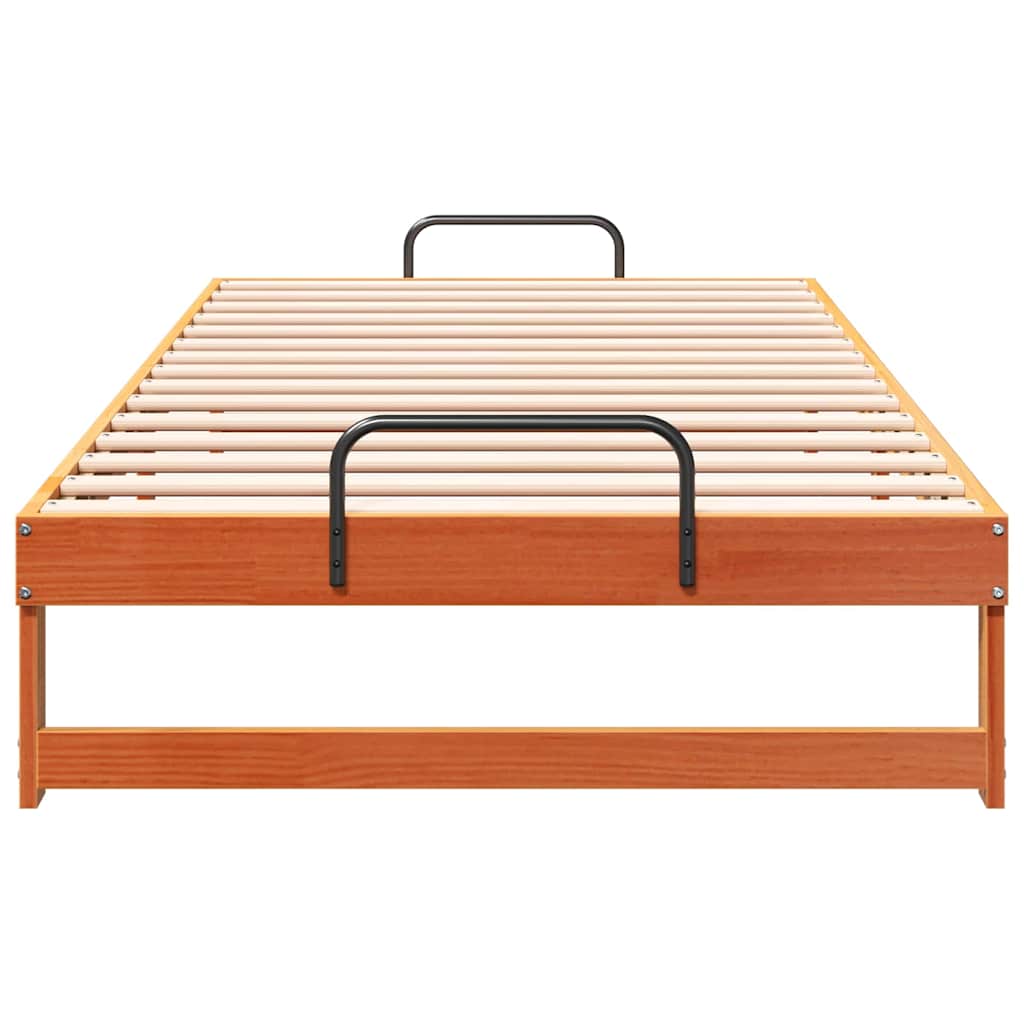 Struttura del letto Marrone 100 x 210 cm Pino massello | homemem39
