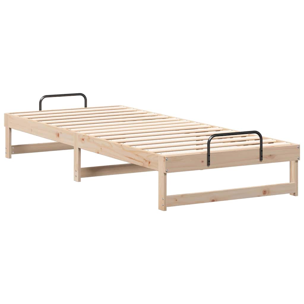 Struttura del letto Marrone 90 x 220 cm Pino massello | homemem39