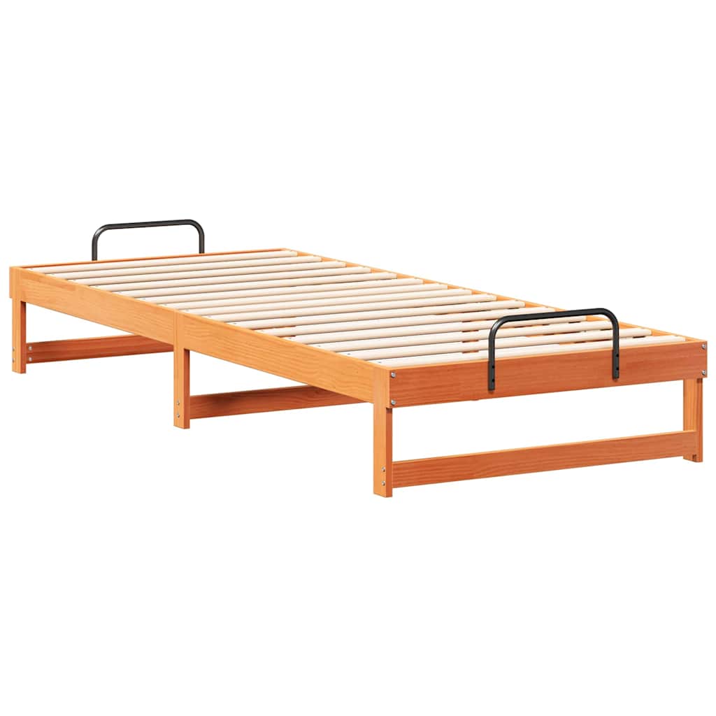 Struttura del letto Marrone 90 x 220 cm Pino massello | homemem39
