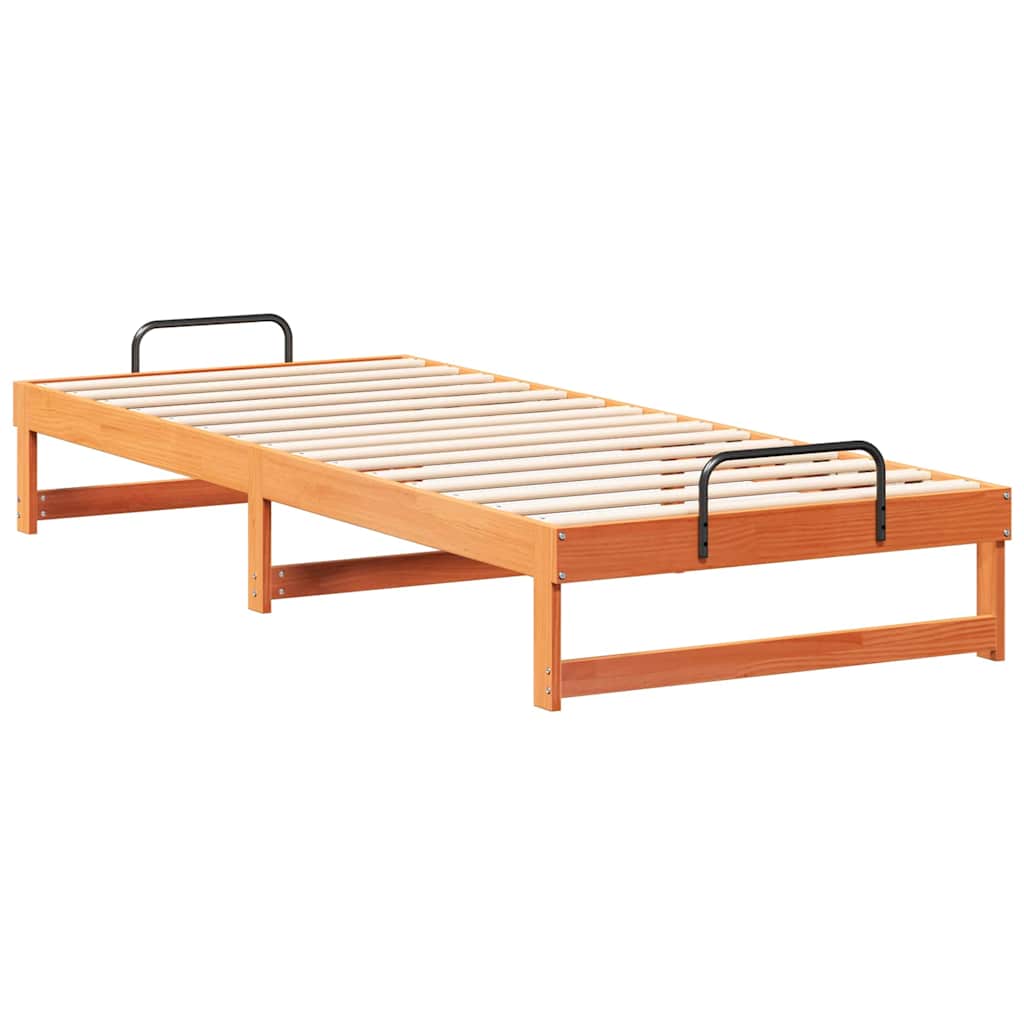 Struttura del letto Marrone 90 x 220 cm Pino massello | homemem39