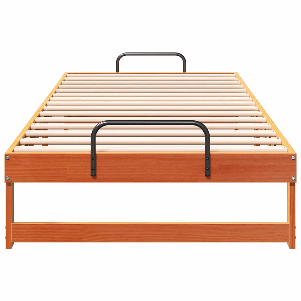 Struttura del letto Marrone 90 x 220 cm Pino massello | homemem39