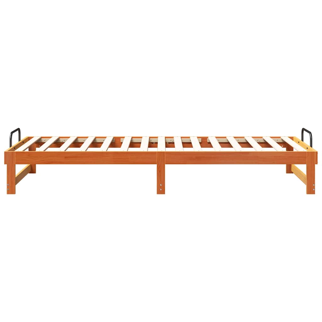 Struttura del letto Marrone 90 x 220 cm Pino massello | homemem39