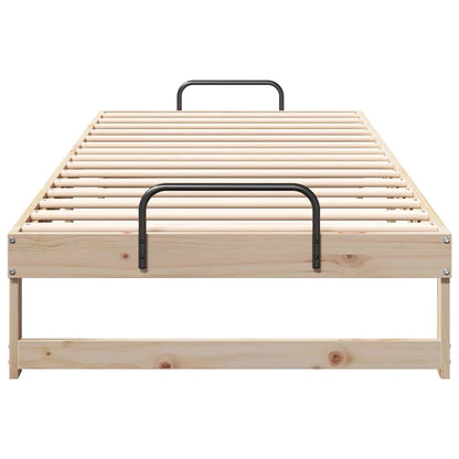 Struttura del letto Marrone 100 x 220 cm Pino massello | homemem39
