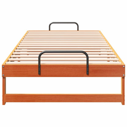 Struttura del letto Marrone 100 x 220 cm Pino massello | homemem39