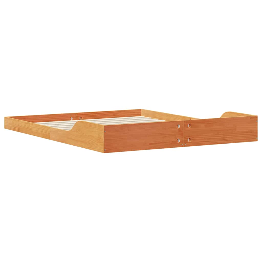 Struttura del letto Marrone cerato 140 x 200 cm Pino massello | homemem39