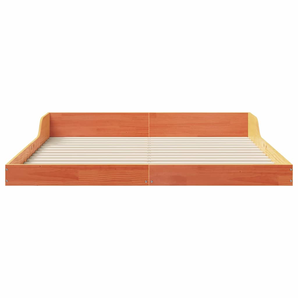 Struttura del letto Marrone cerato 140 x 200 cm Pino massello | homemem39