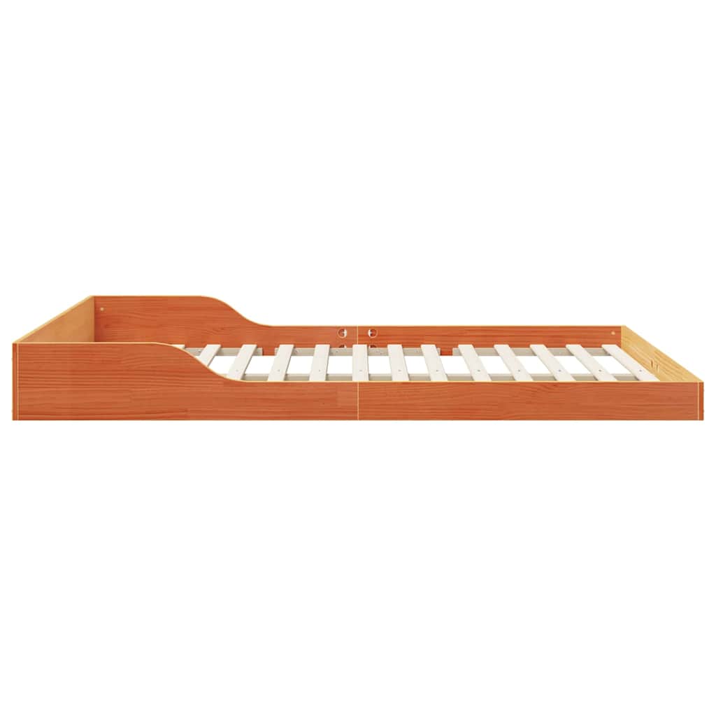 Struttura del letto Marrone cerato 140 x 200 cm Pino massello | homemem39