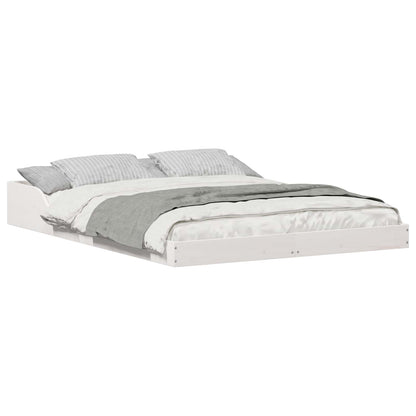 Struttura del letto Bianco 120 x 200 cm Pino massello