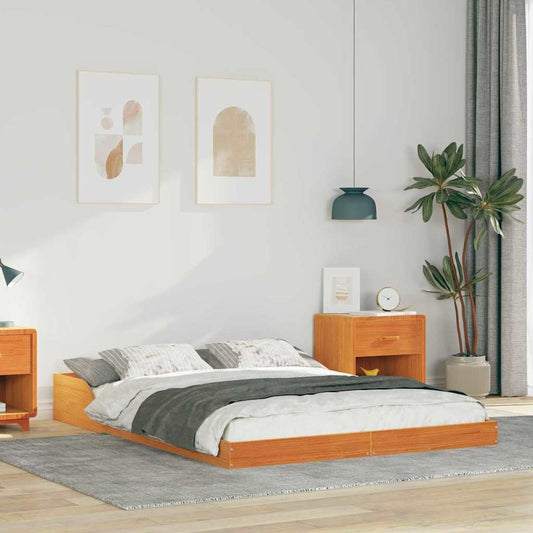 Struttura del letto Marrone cerato 120 x 200 cm Pino massello | homemem39