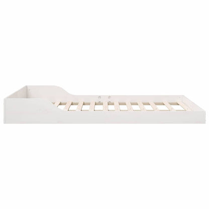 Struttura del letto Bianco 140 x 190 cm Pino massello | homemem39