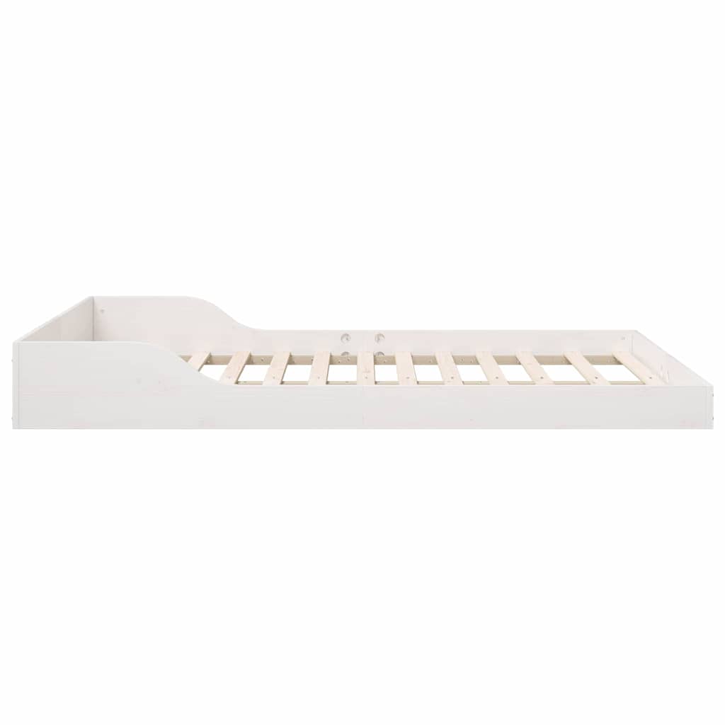 Struttura del letto Bianco 135 x 190 cm Pino massello | homemem39