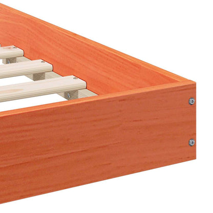 Struttura del letto Marrone cerato 90 x 190 cm Pino massello