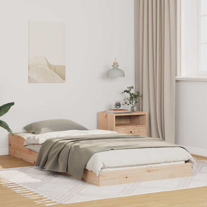 Struttura del letto Marrone 80 x 210 cm Pino massello