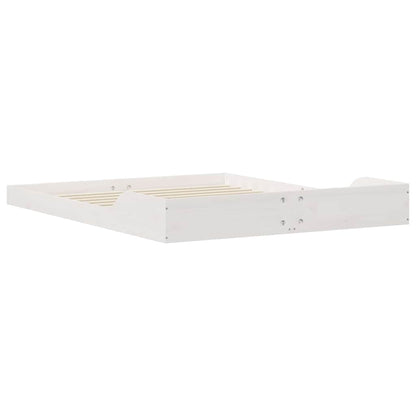 Struttura del letto Bianco 140 x 210 cm Pino massello