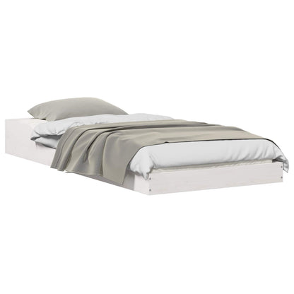 Struttura del letto Bianco 90 x 220 cm Pino massello