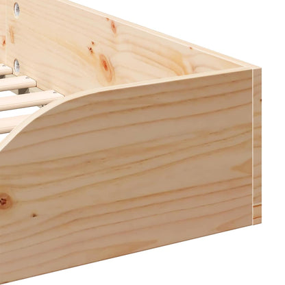 Struttura del letto Marrone 90 x 190 cm Pino massello