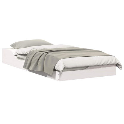 Struttura del letto Bianco 75 x 190 cm Pino massello | homemem39