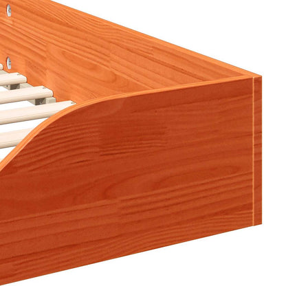 Struttura del letto Marrone cerato 80 x 210 cm Pino massello