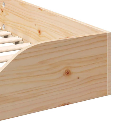 Struttura letto a terra Marrone 100 x 210 cm