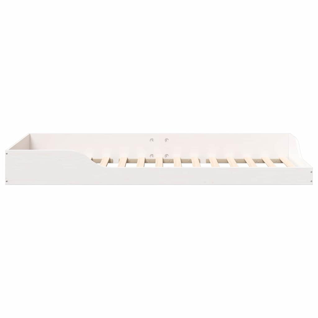 Struttura del letto Bianco 100 x 210 cm Pino massello
