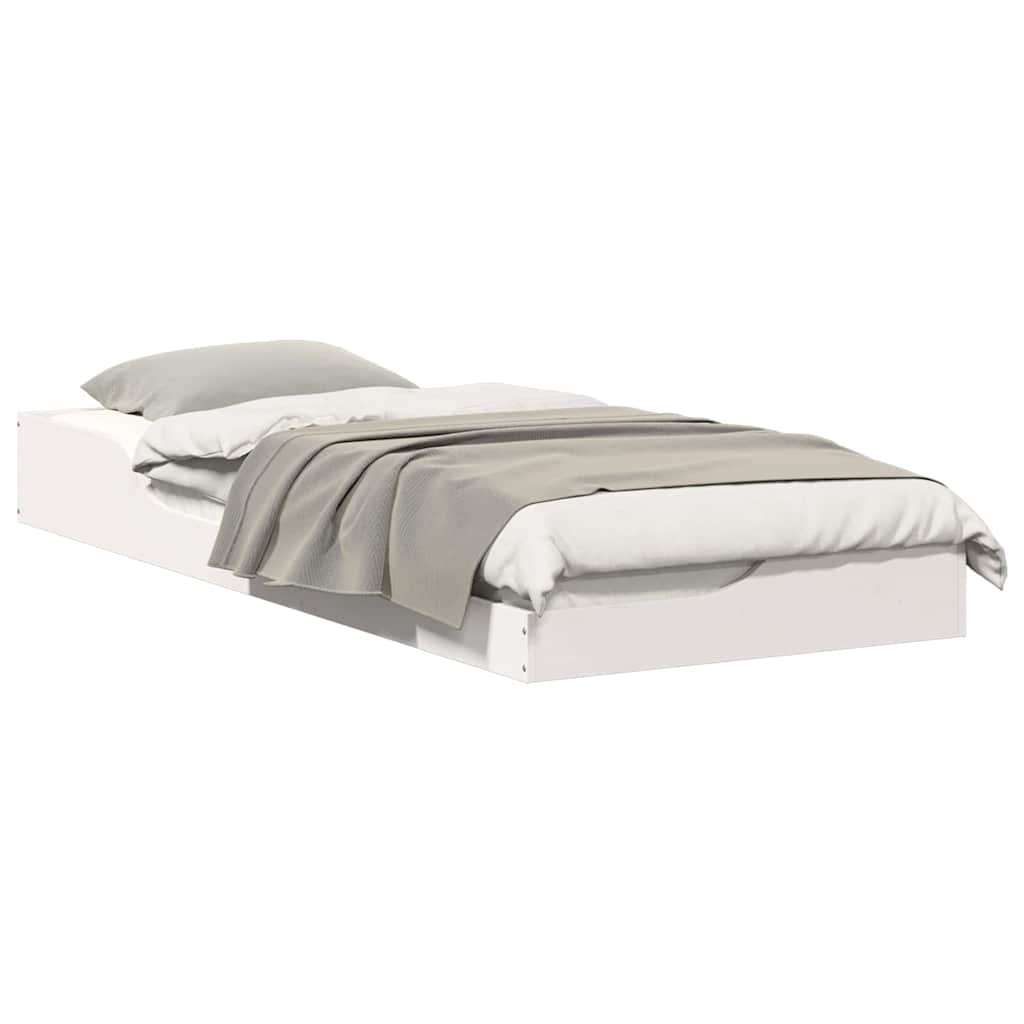 Struttura del letto Bianco 80 x 220 cm Pino massello