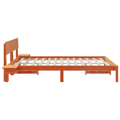 Struttura del letto Marrone cerato 160 x 200 cm Pino massello