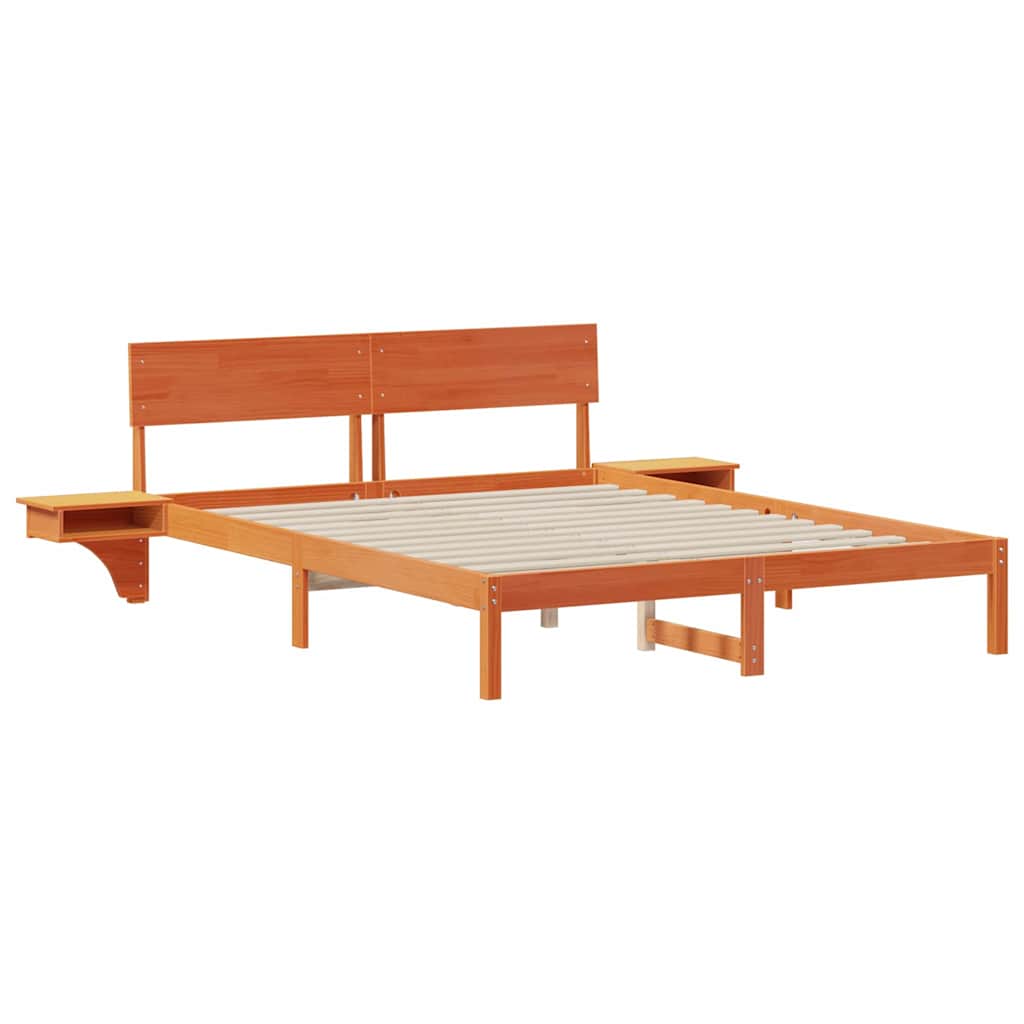 Struttura del letto Marrone cerato 150 x 200 cm Pino massello