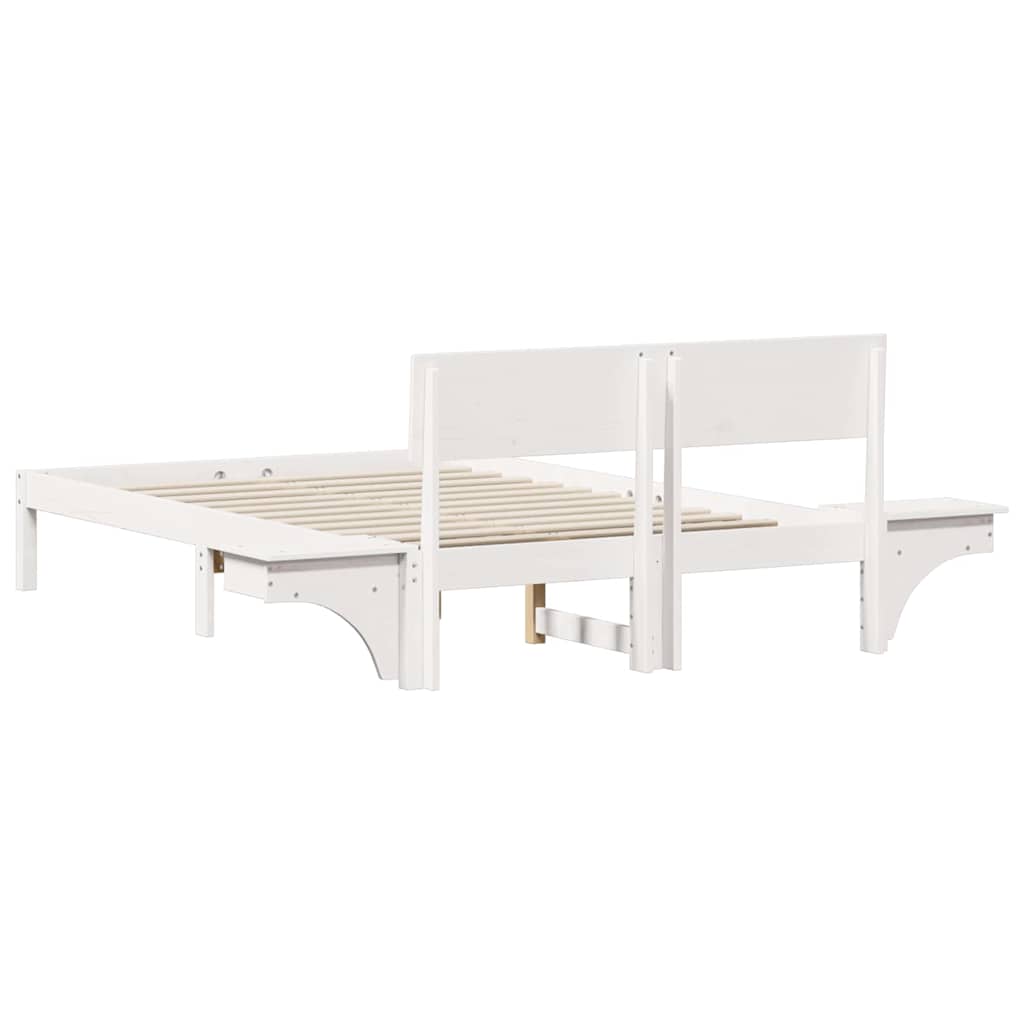 Struttura del letto Bianco 120 x 190 cm Pino massello