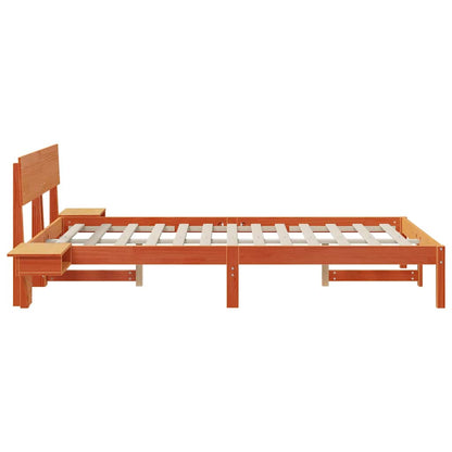 Struttura del letto Marrone cerato 120 x 190 cm Pino massello