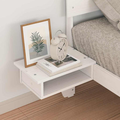 Struttura del letto Bianco 100 x 200 cm Pino massello