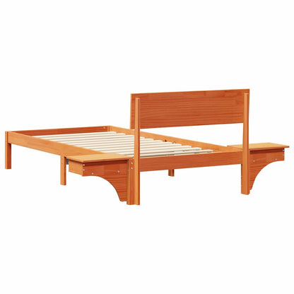Struttura del letto Marrone cerato 100 x 200 cm Pino massello