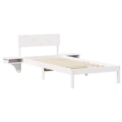 Struttura del letto Bianco 80 x 200 cm Pino massello