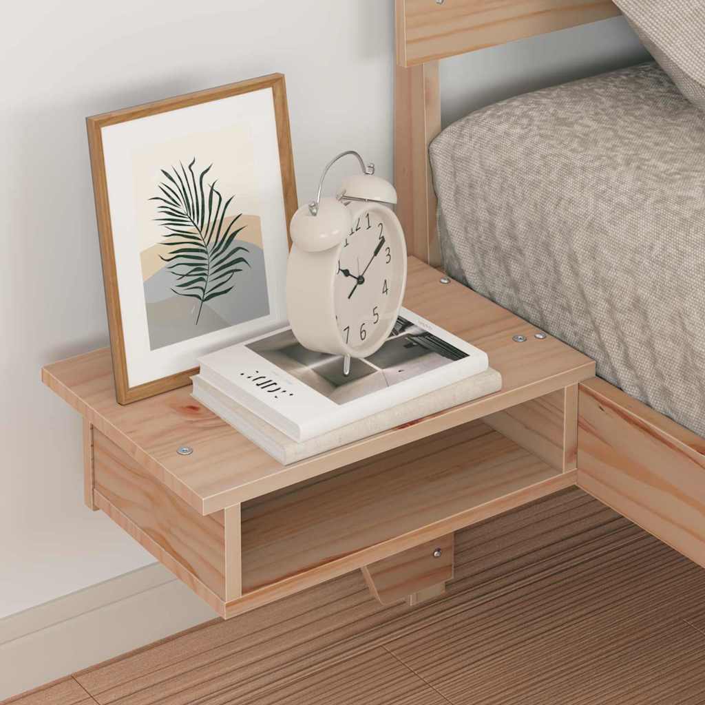 Struttura del letto Marrone 75 x 190 cm Pino massello