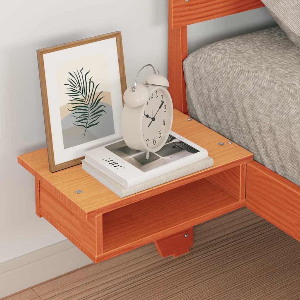 Struttura del letto Marrone cerato 75 x 190 cm Pino massello