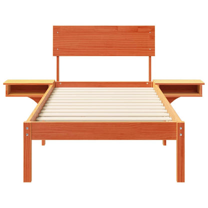 Struttura del letto Marrone cerato 75 x 190 cm Pino massello