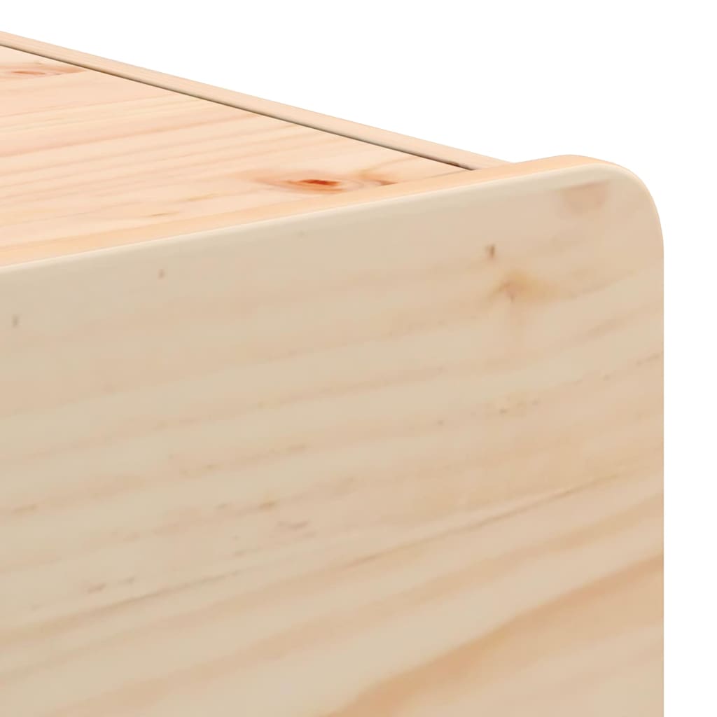 Comodino Marrone 39 x 34 x 33 cm Legno di pino massello