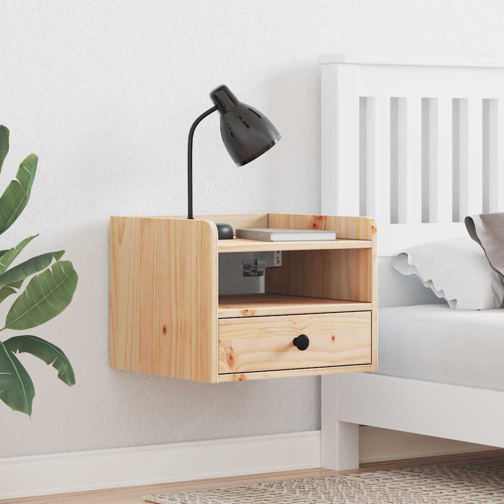 Comodino Marrone 38 x 36 x 29.5 cm Legno di pino massello