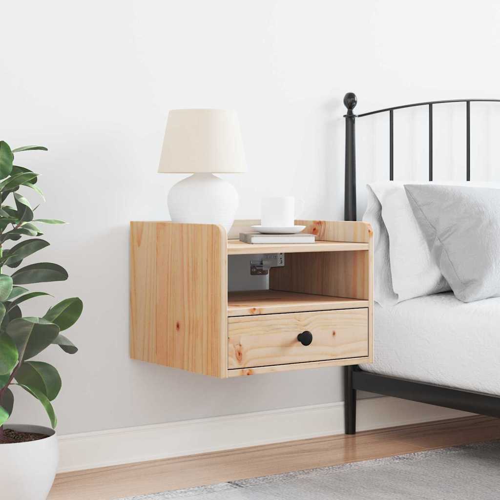 Comodino Marrone 38 x 36 x 29.5 cm Legno di pino massello