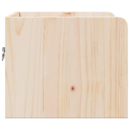 Comodino Marrone 38 x 36 x 29.5 cm Legno di pino massello