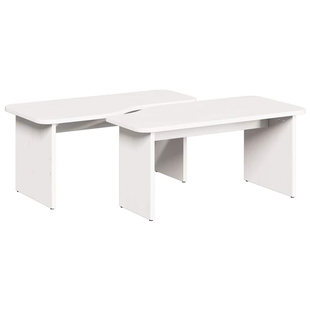 Tavolino da salotto Bianco 100 x 69 x 35.5 cm