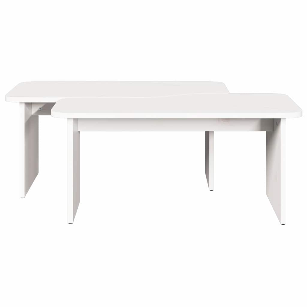 Tavolino da salotto Bianco 100 x 69 x 35.5 cm