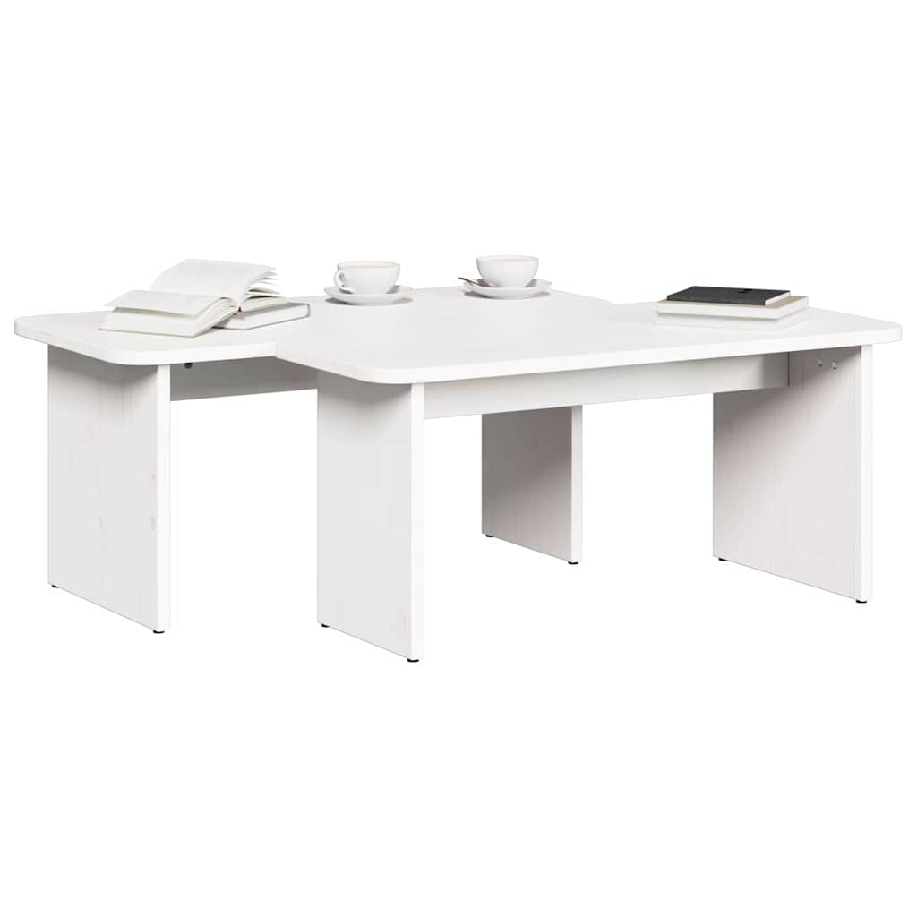 Tavolino da salotto Bianco 100 x 69 x 35.5 cm